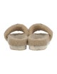 Gucci Interlocking G Logo Shearling Espadrilles