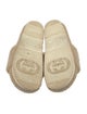 Gucci Interlocking G Logo Shearling Espadrilles