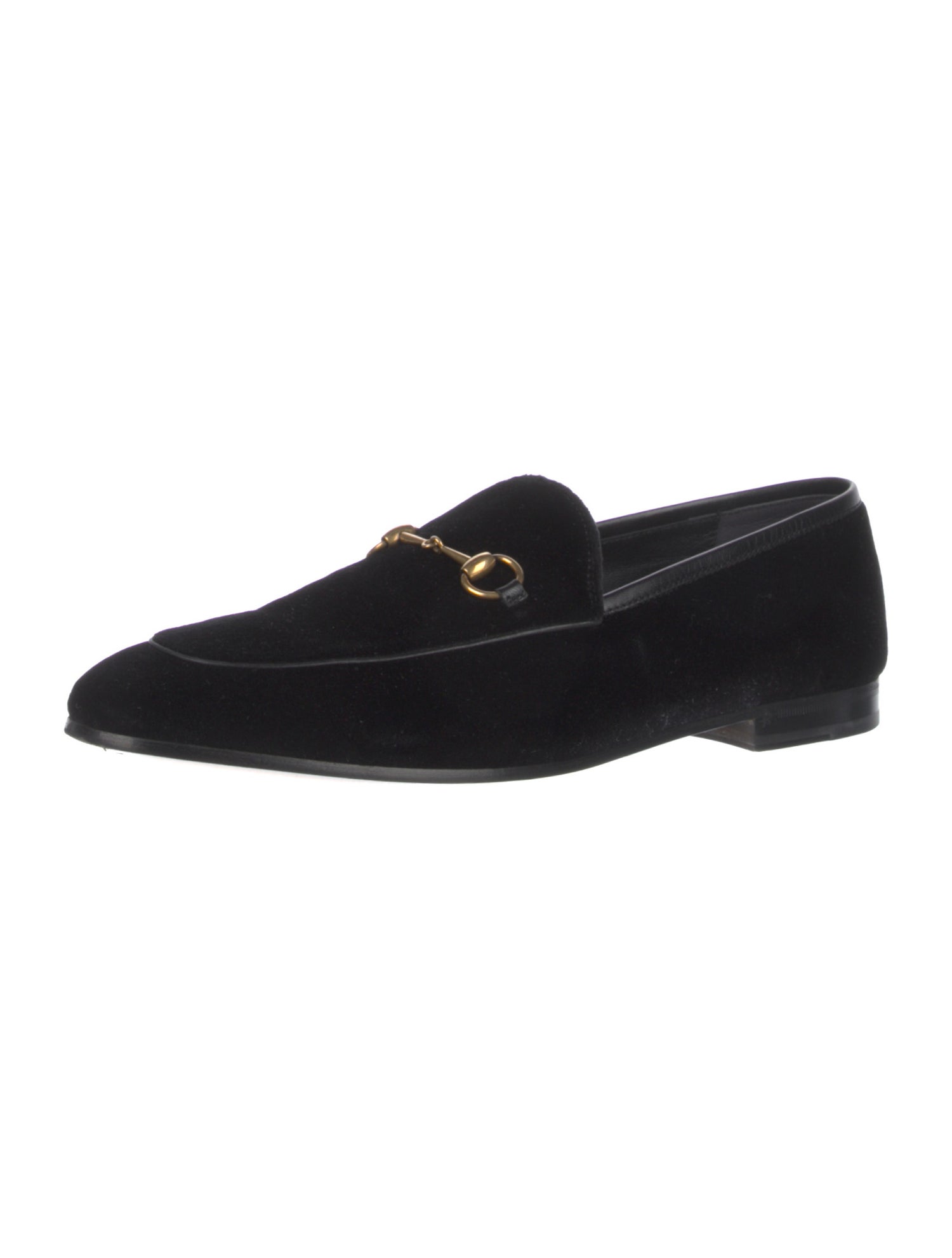 Gucci Horsebit Accent Velvet Loafers