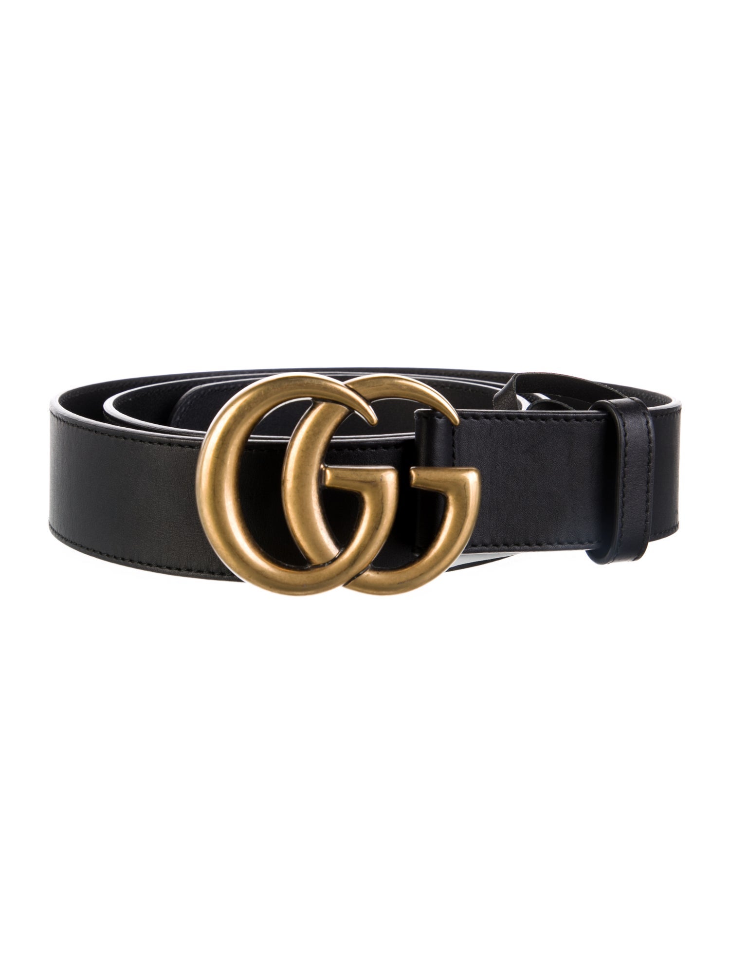 Gucci GG Marmont Wide Double G Logo Belt