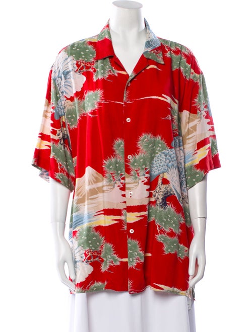 Gucci 2015 Printed Button-Up Top