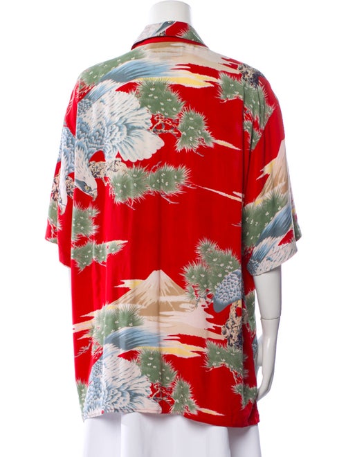 Gucci 2015 Printed Button-Up Top