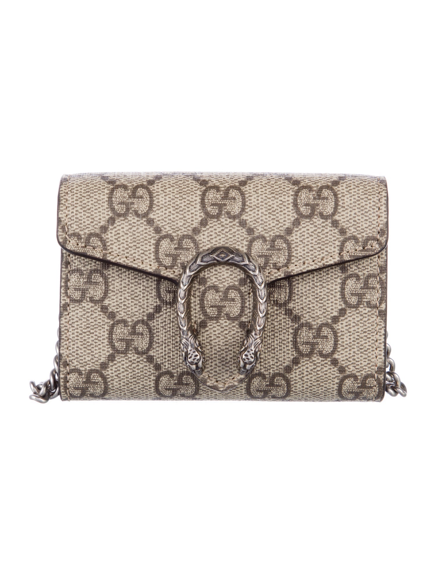 Gucci Dionysus Card Case GG Supreme Wallet