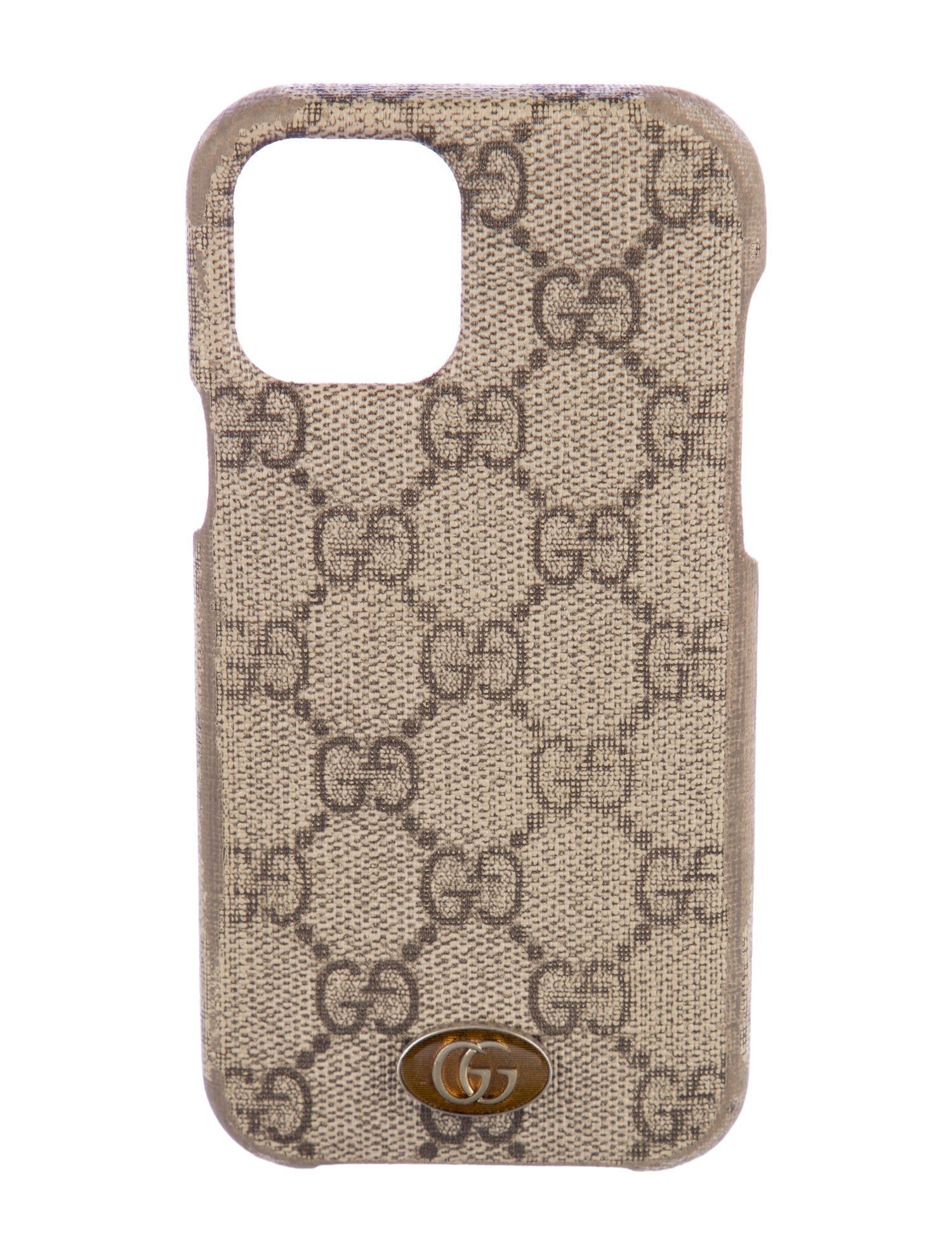 GUCCI - gucci グッチiphone6s ケース グッチ iphone 6s case GUCCI GG Logo Custodia Iphone 5G Green bioplastic Fitted