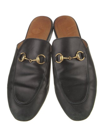 Gucci Horsebit Accent Leather Mules