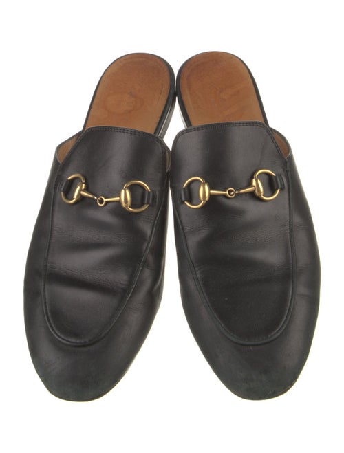 Gucci Horsebit Accent Leather Mules