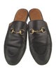 Gucci Horsebit Accent Leather Mules