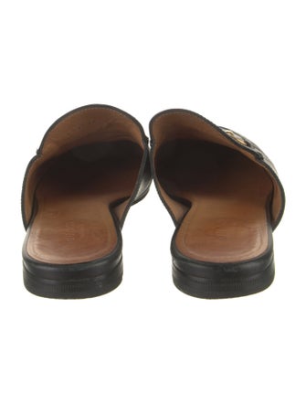 Gucci Horsebit Accent Leather Mules