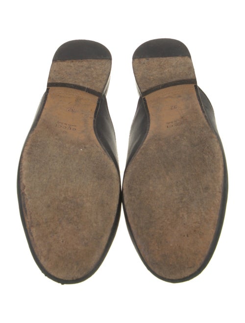Gucci Horsebit Accent Leather Mules