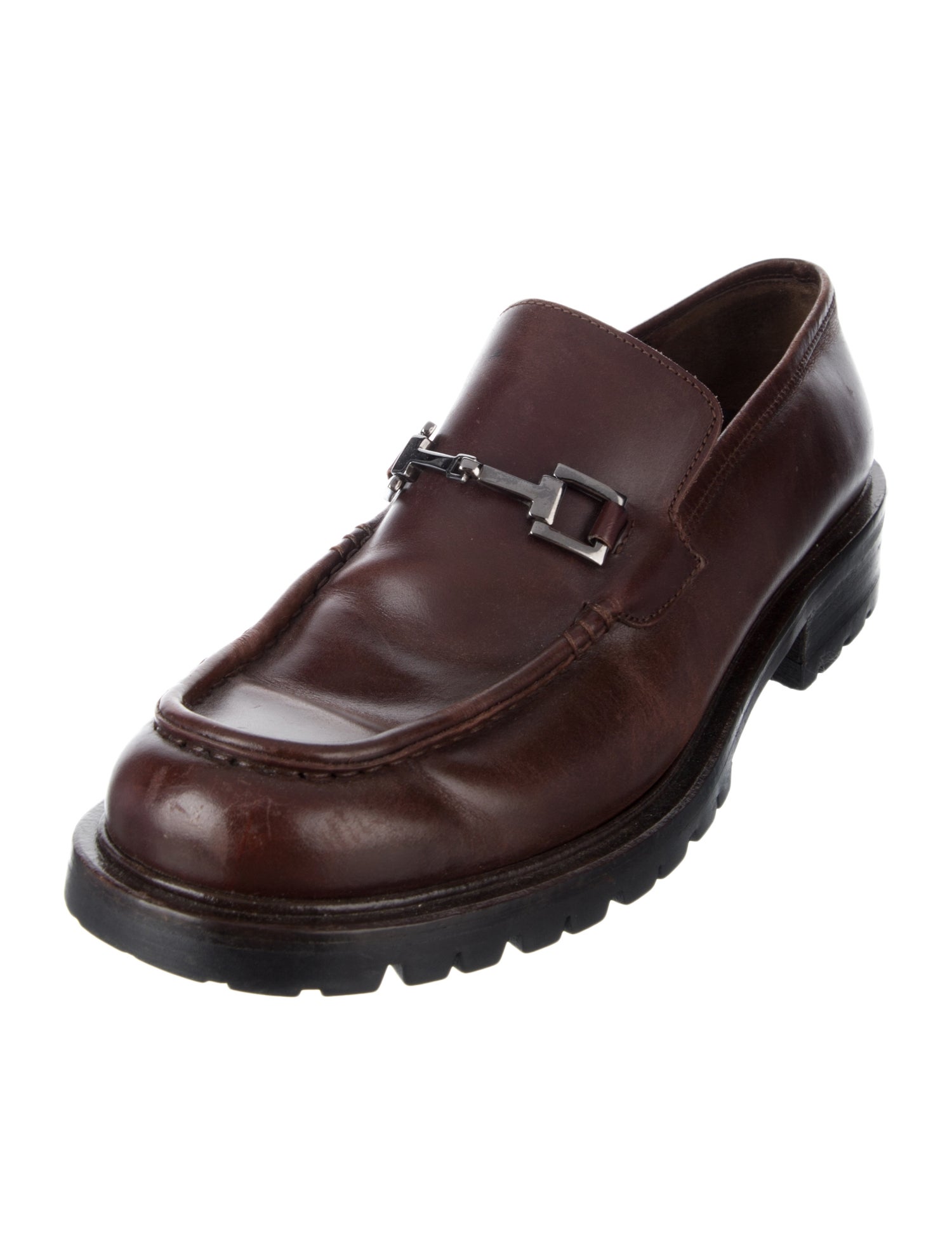 Gucci Horsebit Accent Leather Loafers