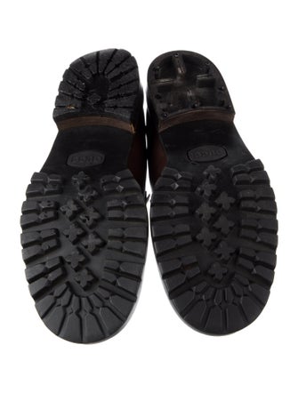 Gucci Horsebit Accent Leather Loafers