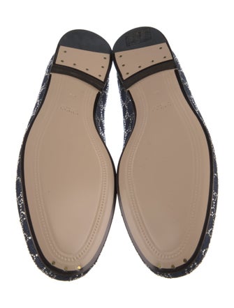 Gucci Jordaan GG Crystal Loafers