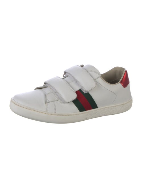 Gucci Web Accent Leather Sneakers