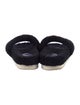 Gucci Interlocking G Logo Shearling Slides