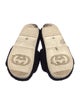 Gucci Interlocking G Logo Shearling Slides
