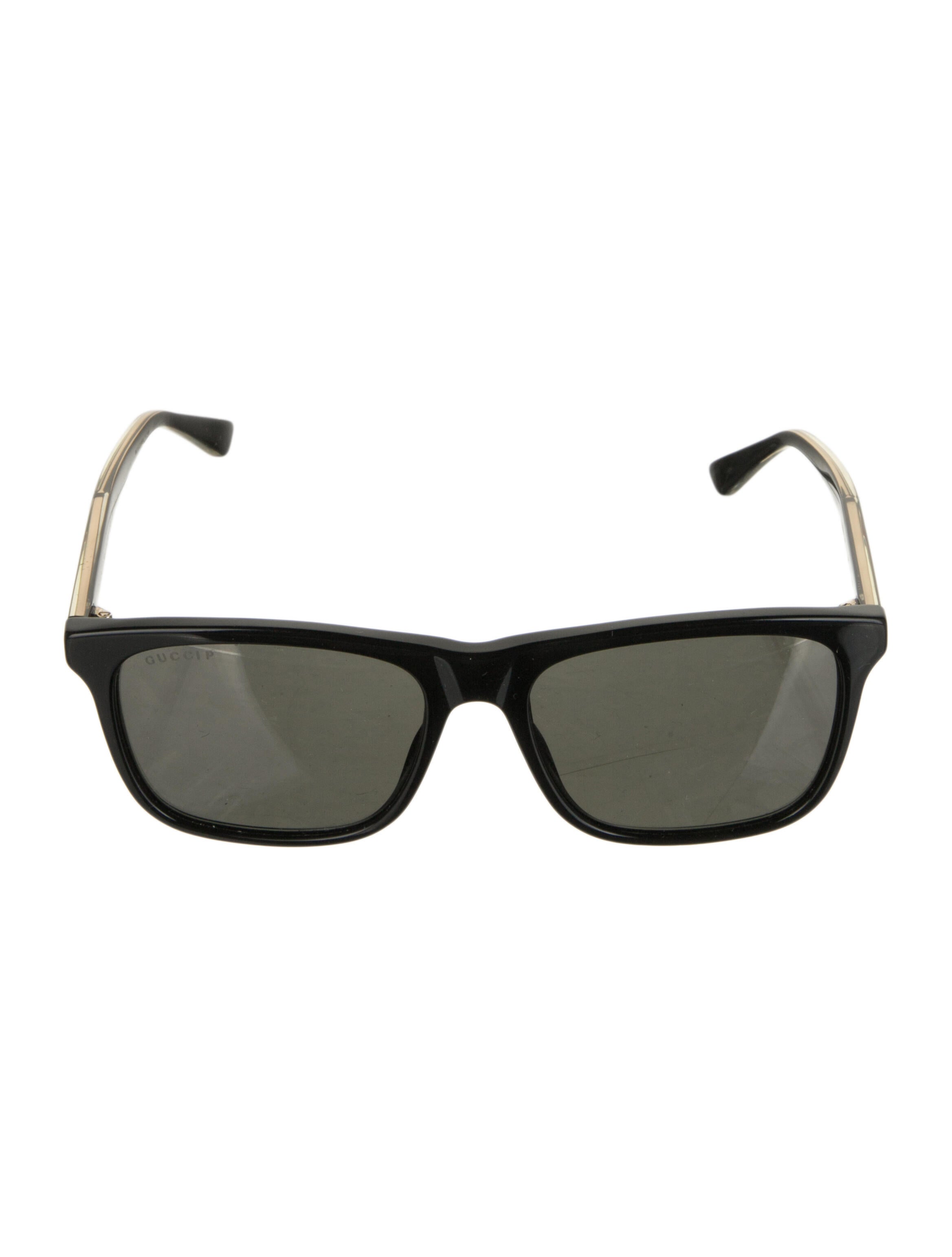 Gucci Web Accent Wayfarer Sunglasses