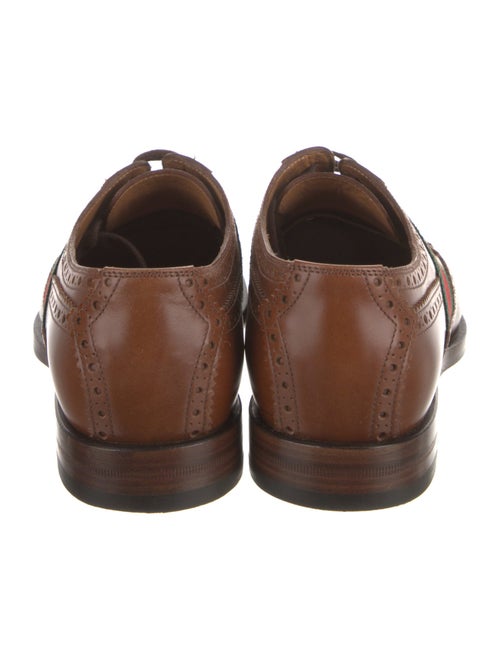Gucci Web Accent Leather Brogues