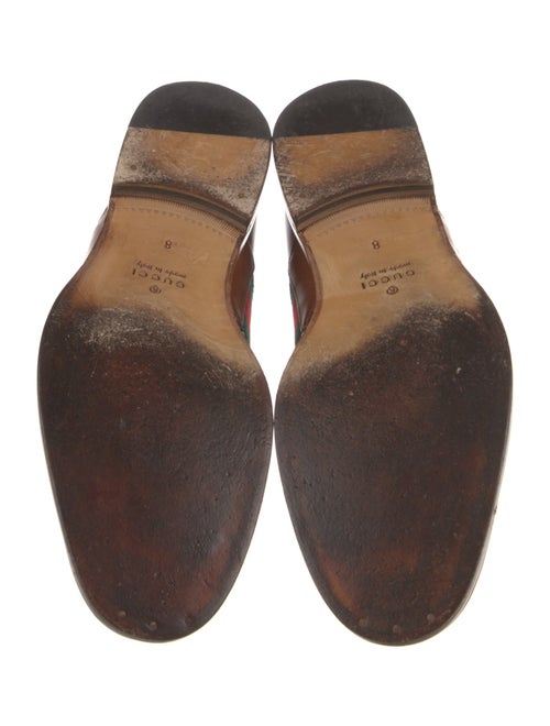 Gucci Web Accent Leather Brogues