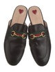 Gucci Web Accent Leather Mules