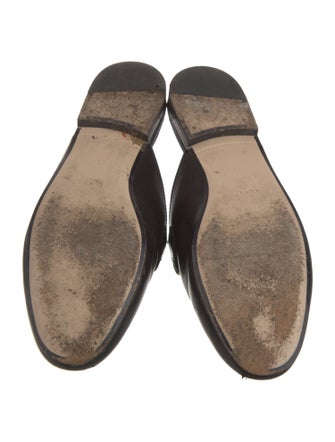 Gucci Web Accent Leather Mules