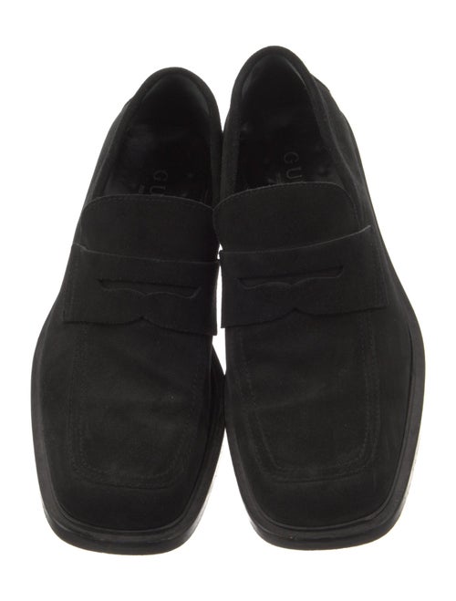 Gucci Horsebit Accent Suede Loafers