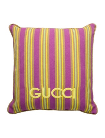Gucci Canvas Throw Pillow