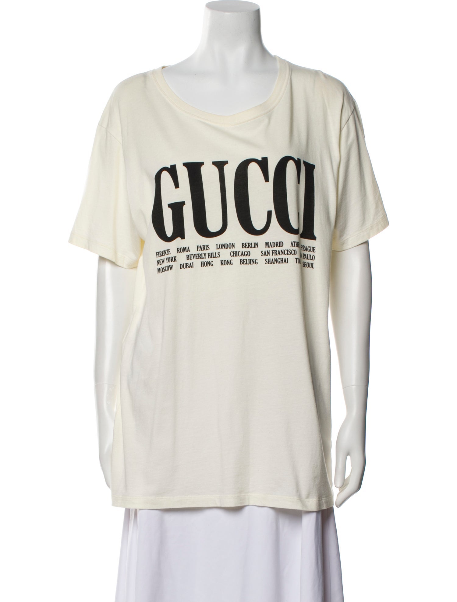 Gucci Graphic Print Scoop Neck T-Shirt