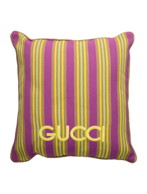 Gucci Canvas Throw Pillow
