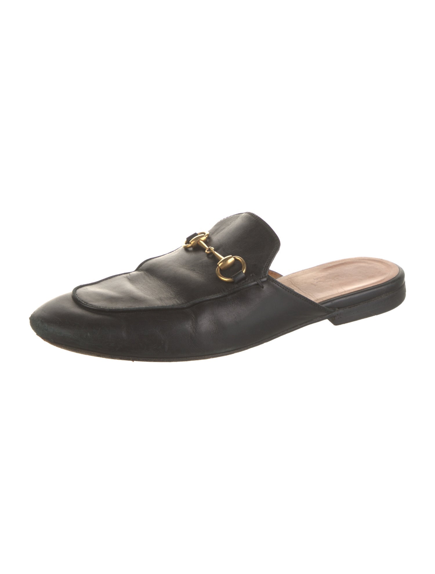 Gucci Horsebit Accent Leather Mules