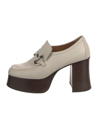 Gucci Horsebit Accent Leather Pumps