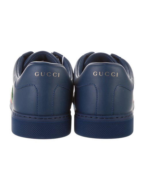 Gucci Web Accent Leather Sneakers