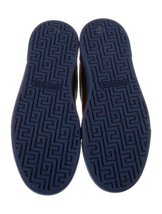 Gucci Web Accent Leather Sneakers
