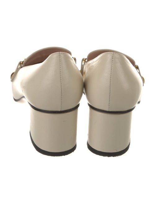 Gucci Sylvie Web Accent Leather Pumps