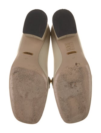 Gucci Sylvie Web Accent Leather Pumps