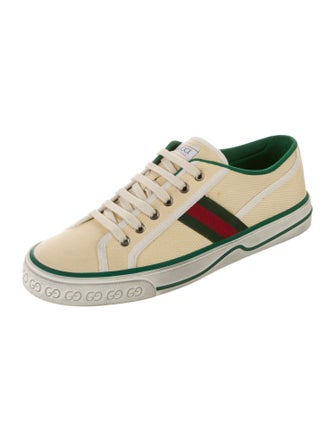 Gucci Web Accent Canvas Sneakers