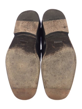 Gucci Interlocking G Logo Leather Dress Loafers