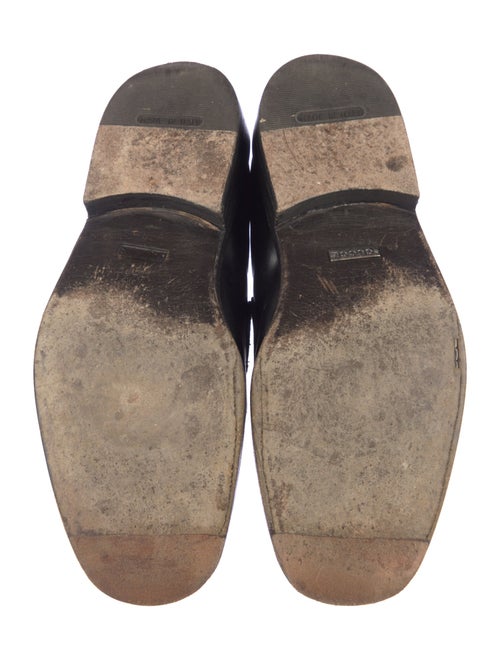 Gucci Interlocking G Logo Leather Dress Loafers