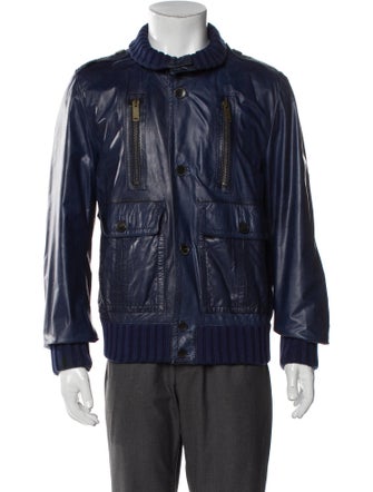 Gucci Leather Utility Jacket