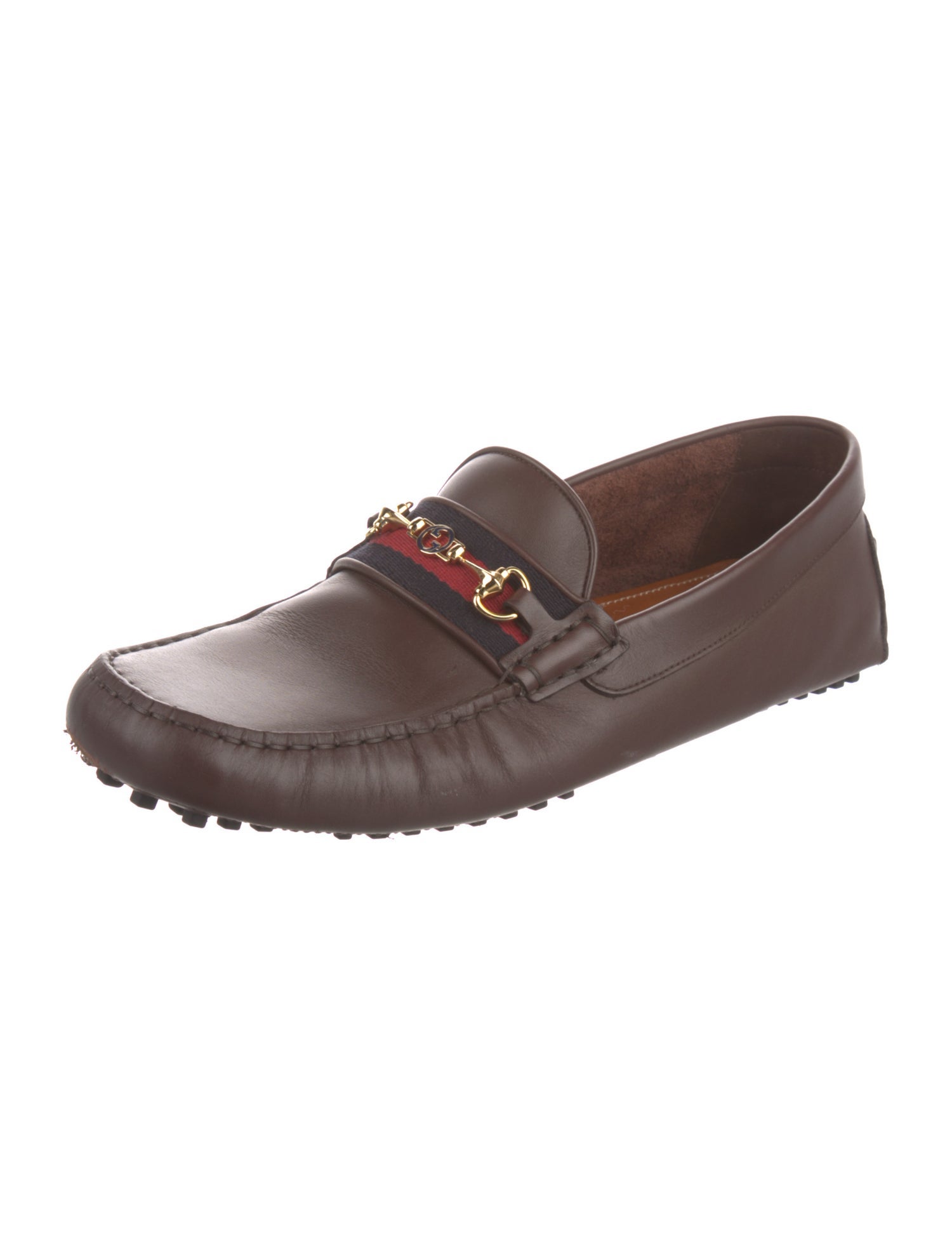 Gucci Interlocking G Horsebit Leather Drivers