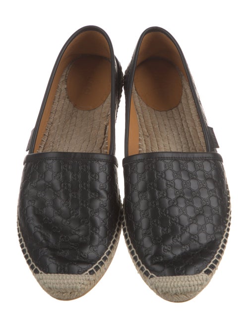 Gucci Microguccissima Pattern Leather Espadrilles