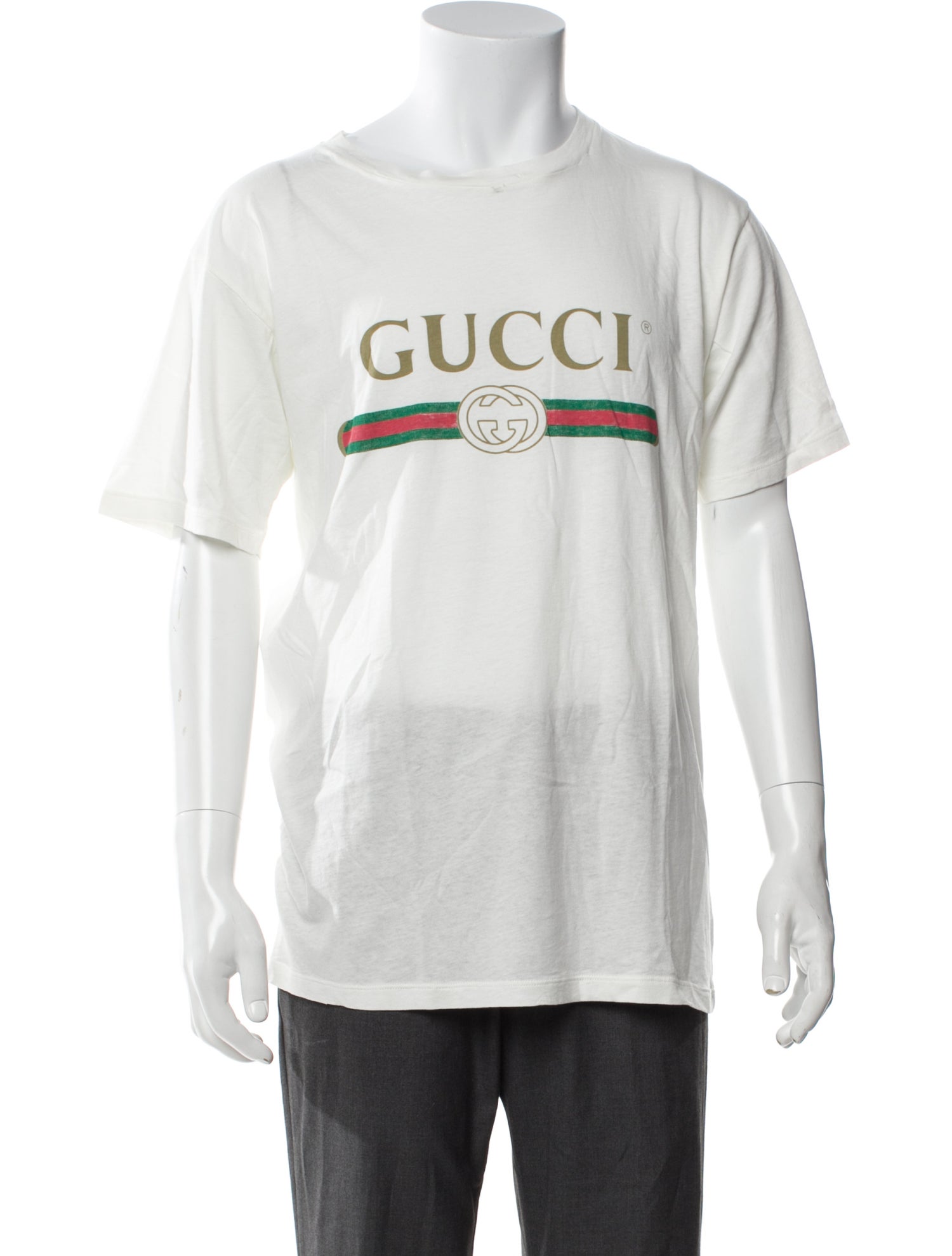 Gucci Web Accent Crew Neck T-Shirt