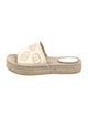 Gucci Interlocking G Logo Canvas Espadrilles