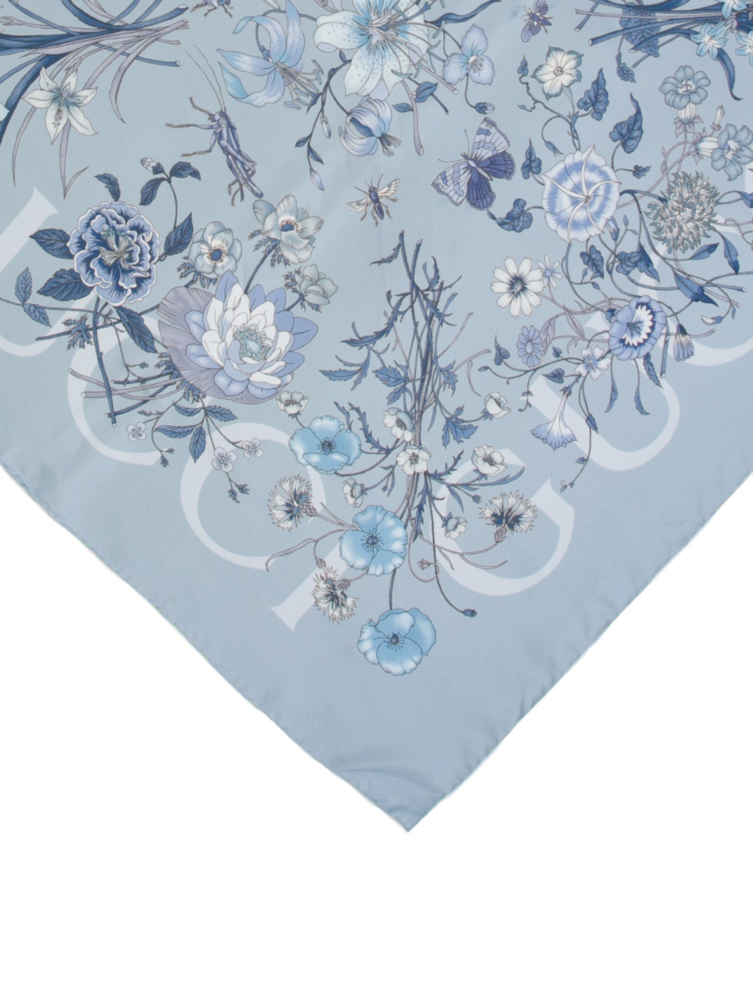 Gucci Silk Blooms Print Scarf