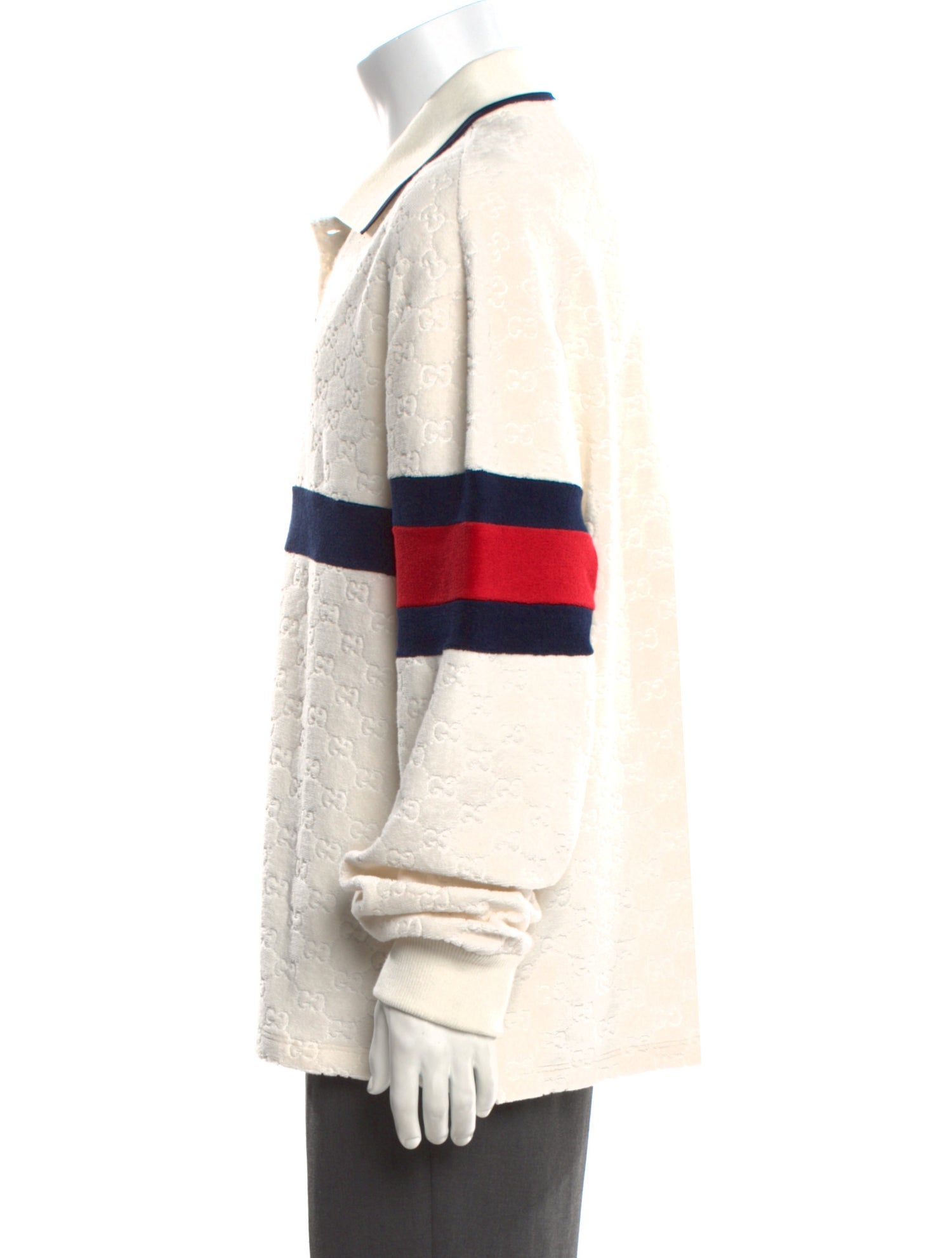 Gucci 2023 Sylvie Web Accent Polo Shirt w/ Tags