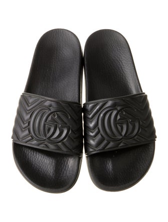 Gucci Double G Logo Rubber Slides