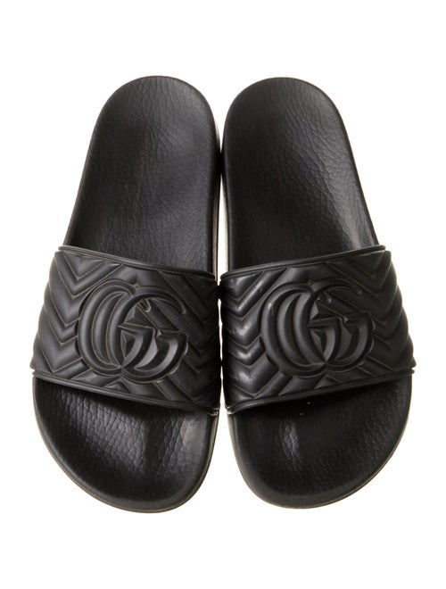 Gucci Double G Logo Rubber Slides
