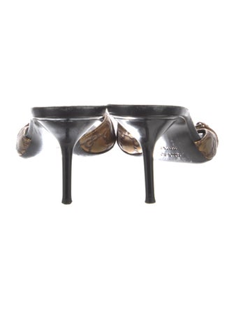 Gucci Horsebit Accent Leather Slides