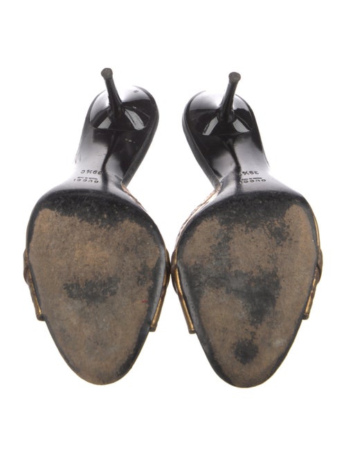 Gucci Horsebit Accent Leather Slides