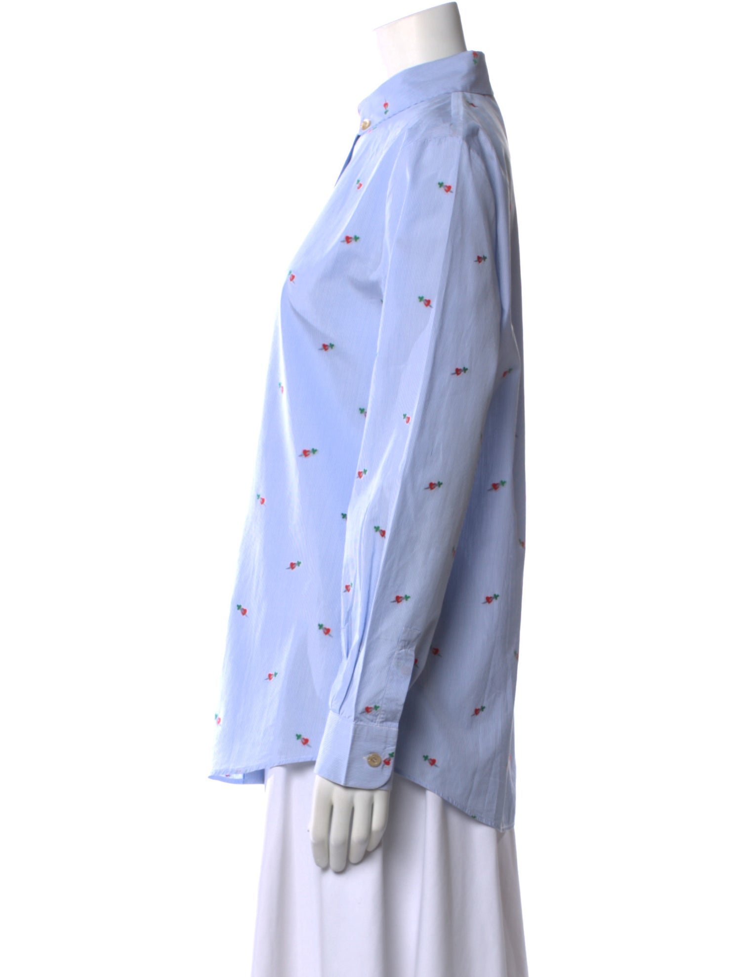 Gucci 2017 Printed Button-Up Top