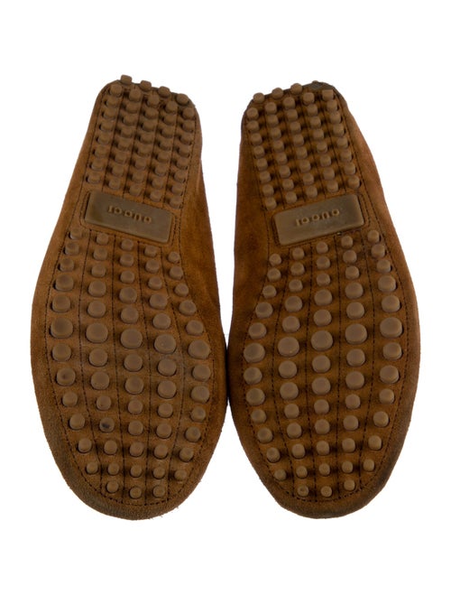 Gucci Suede Colorblock Pattern Moccasins